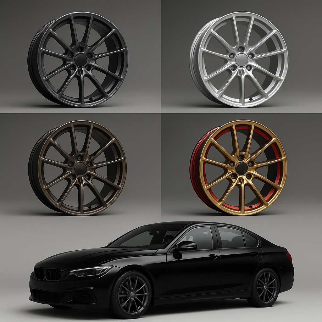 felgi do czarnego auta - malowanie felg