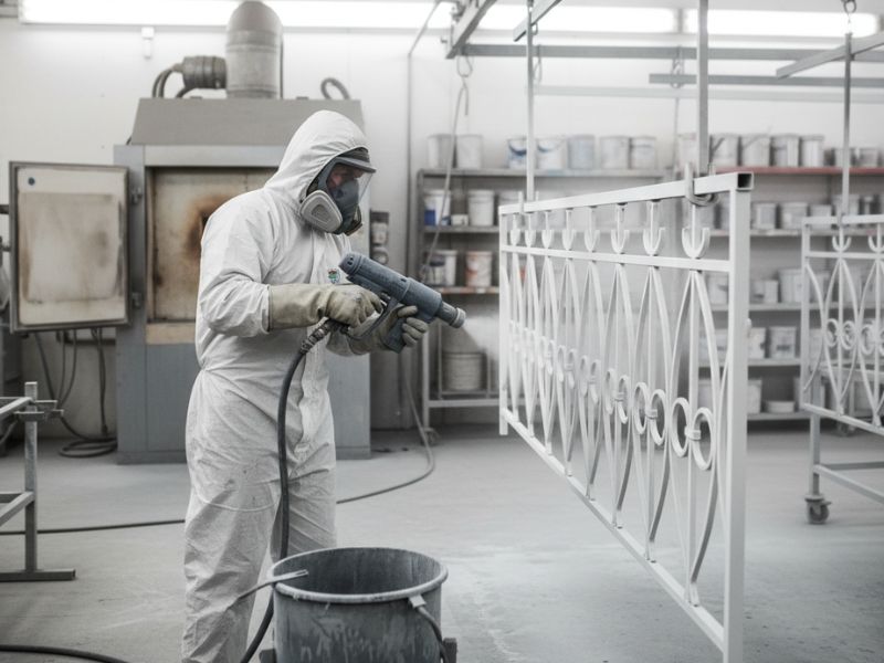 malowanie proszkowe balustrady w lakierni wrocław