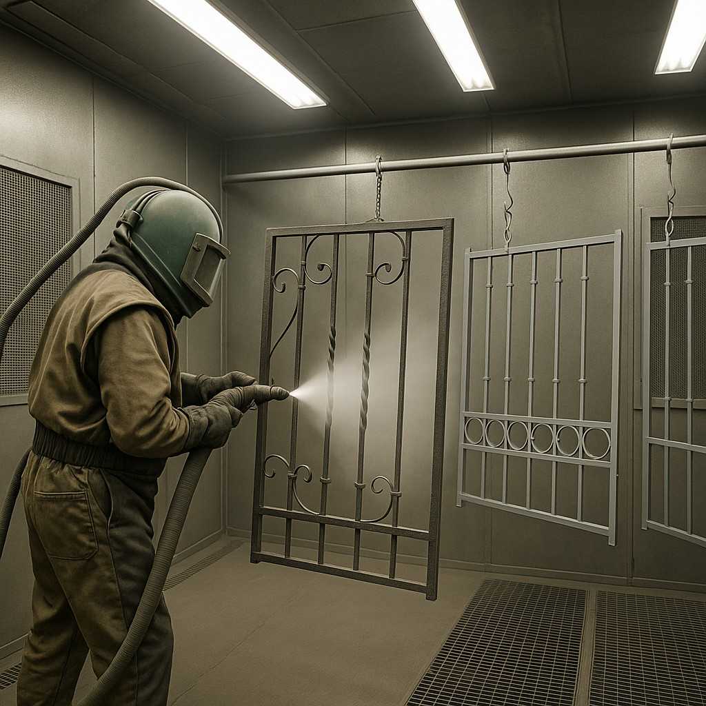 piaskowanie ogrodzenia